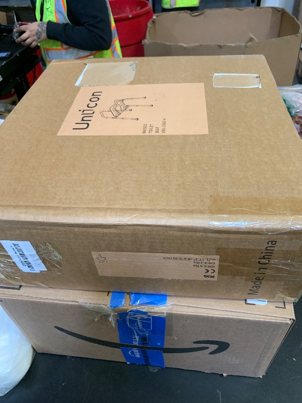 Photo 1 of UNLICON Raised Toilet Seat with Handles, Toilet Seat Risers for Seniors Width and Height Adjustable Raised Toilet Seat with Handles for Elderly