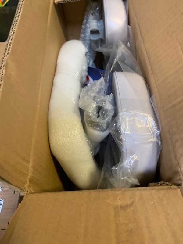 Photo 1 of UNLICON Raised Toilet Seat with Handles, Toilet Seat Risers for Seniors Width and Height Adjustable Raised Toilet Seat with Handles for Elderly