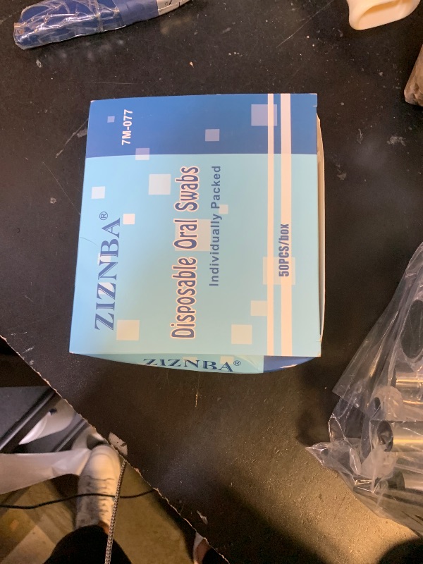 Photo 1 of (50 Pack) Disposable Oral Swabs, Sterile Dental Sponge Swabsticks Unflavored for Mouth or Gum Cleaning