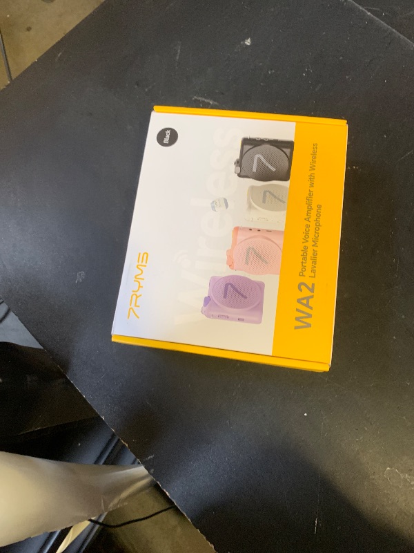 Photo 1 of 7RYMS WA2 Wireless Voice Amplifier for Teacher, Elderly with Magnetic Lavalier Mic, Personal Classroom Amplifier-Noise Canceling, 23H Working, 164ft Range, Mini Pa System for Teaching Tour Guide Yoga