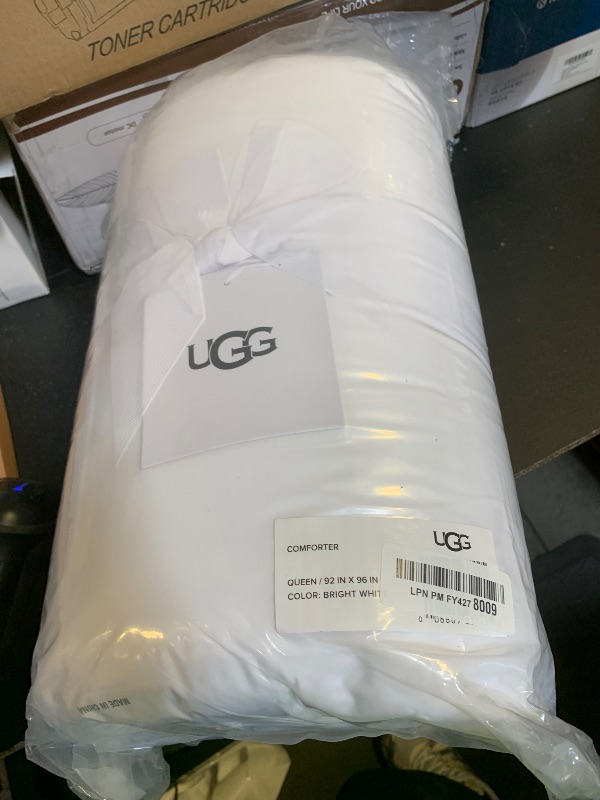 Photo 1 of UGG Danielle Full/Queen Comforter Duvet Insert Cooling Lightweight Down Alternative Hypoallergenic Washable Quilted Fluffy Comforter Blanket with Corner Tabs for Duvet Cover, Full/Queen, Bright White