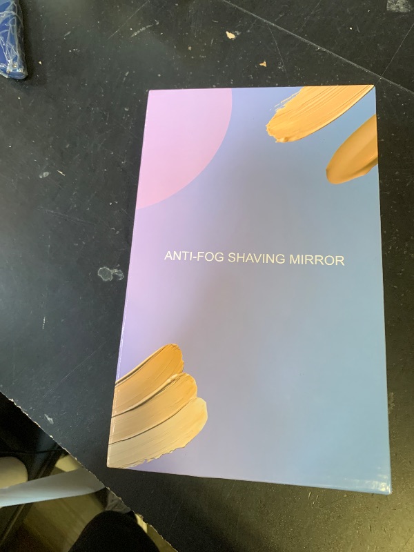 Photo 1 of Infitrans Shower Mirror for Shaving Fogless with Multifunctional Storage for Razor and Shaving Foam Canister, Adhesive or Screw Optional Installation,Adjustable Angle, Black