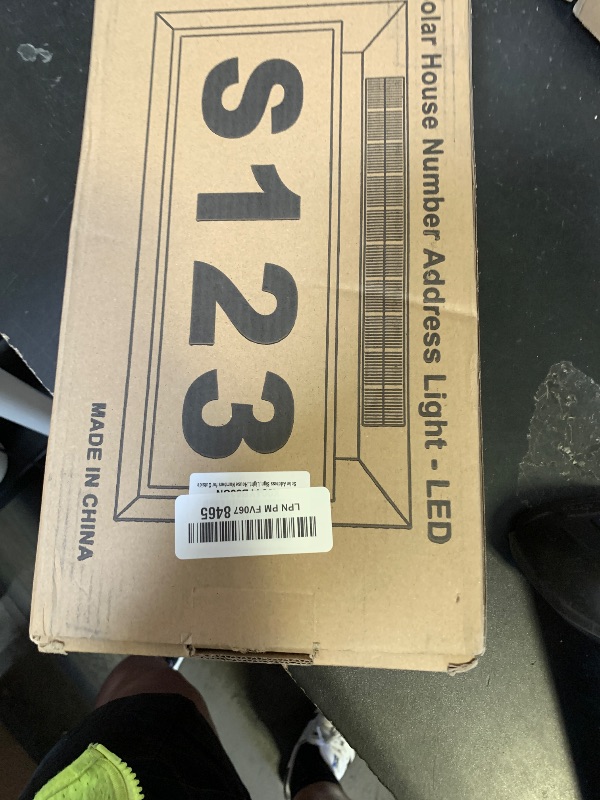 Photo 1 of Solar Address Sign, Lighted Address Plaque Outdoor Waterproof, Illuminated Address Numbers, House Numbers for Outside