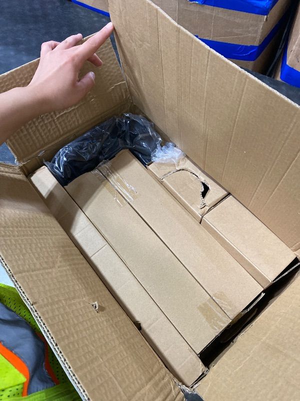 Photo 1 of WALI Vertical Dual Monitor Mount for 17-49 inch Ultrawide Curved Screens, Heavy Duty Stacked Dual Monitor Stand for Desk, Adjustable Gas Spring Monitor Arm up to 33lbs, VESA Mount 75/100mm, Black