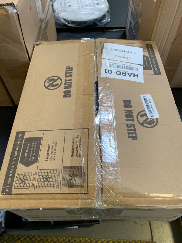 Photo 1 of LEDIARY 20" Caged Ceiling Fan with Light, Small Flush Mount, App&Remote Control, Low Profile Bladeless Fan Light Fixture 6 Speed, Reversible and Quiet Motor-Black Gold