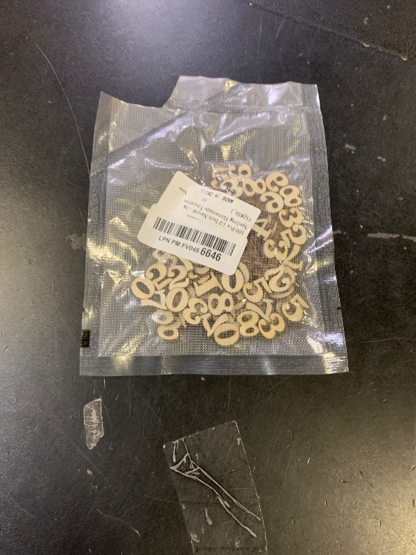 Photo 1 of 100 Pcs 1/2 Inch Natural Wooden Numbers, Mixed Mini Unfinished 0-9 Wood Numbers for Home Decor DIY Crafts Painting Spelling Homemade Education