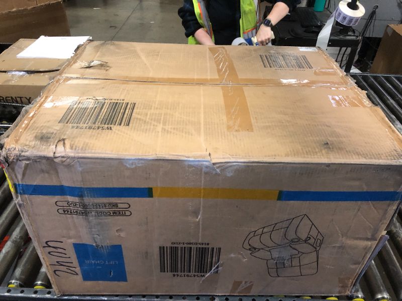 Photo 1 of Oversized Power Recliner Chair for Big and Tall 400 LBS, 25.5" Extra Wide Electric Lift Chair with Heat and Massage, Dual Motor 180° Lay Flat Recliner Living Room Sofa, Velvet Big Lift Recliner