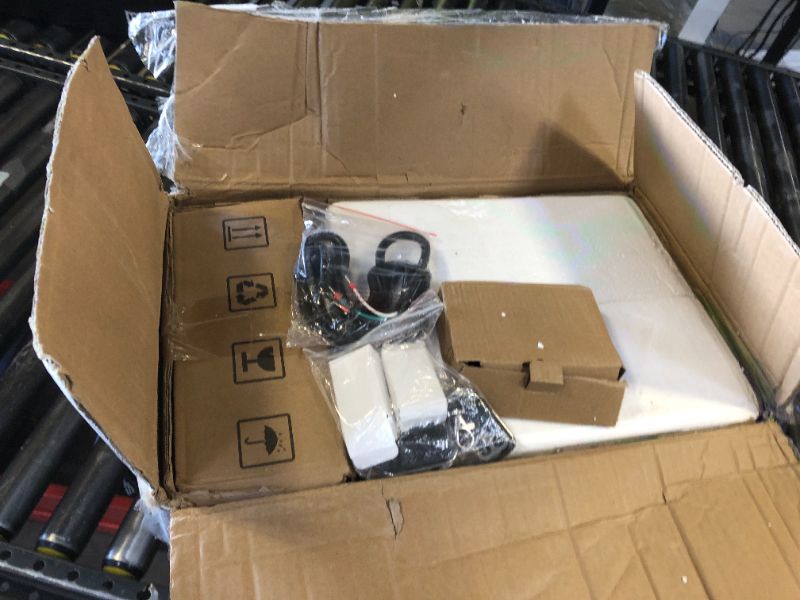 Photo 1 of CO-Z CGHL33 Automatic Gate Opener, HomeLink Compatible Sliding Gate Opener for 3300lb 40ft Gates, Electric 550W Chain Operated Gate Opening Kit with IR Sensors Remotes, Driveway Home Garden