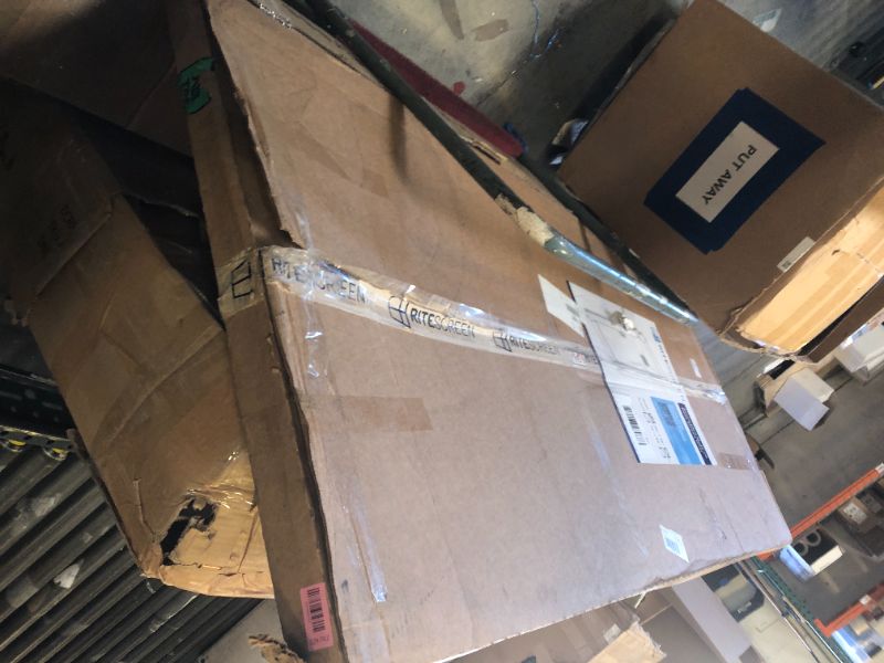 Photo 1 of RITESCREEN Assembled PetScreen Technology Sliding Screen door 30-in x 80-in White Aluminum Single