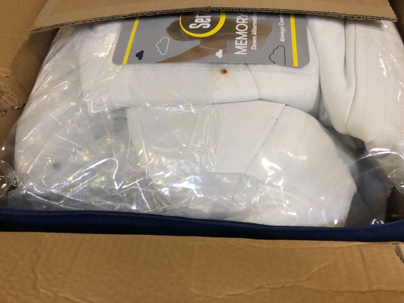 Photo 1 of Serta Memory Flex Soft California King Mattress Topper, 2" Pillow Top Mattress Pad, Cushioning Stain Resistant Mattress Protector with 15" Pocket for Secure Fit, Machine Washable, White