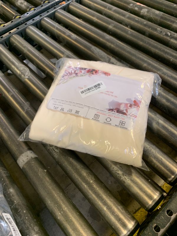 Photo 1 of 10x10ft Wrinkle Free Ivory Backdrop Curtain for Parties Soft Fabric Drapes Wedding Ivory Curtain Backdrop for Birthday Party Decorations Background for Photography 5x10ft,2 Panels