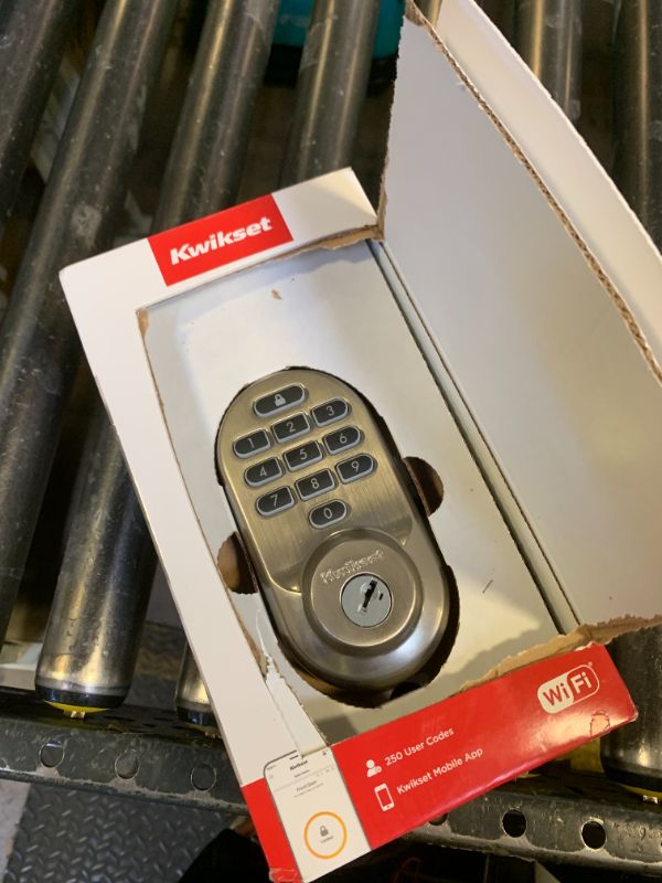 Photo 1 of Kwikset Halo Wi-Fi Smart Lock, Keyless Entry Door Deadbolt, Geofence Auto-Unlock, Grade AAA Certified, No Hub Required Easy Install, Satin Nickel Lifetime Finish Warranty, Backlit Keypad