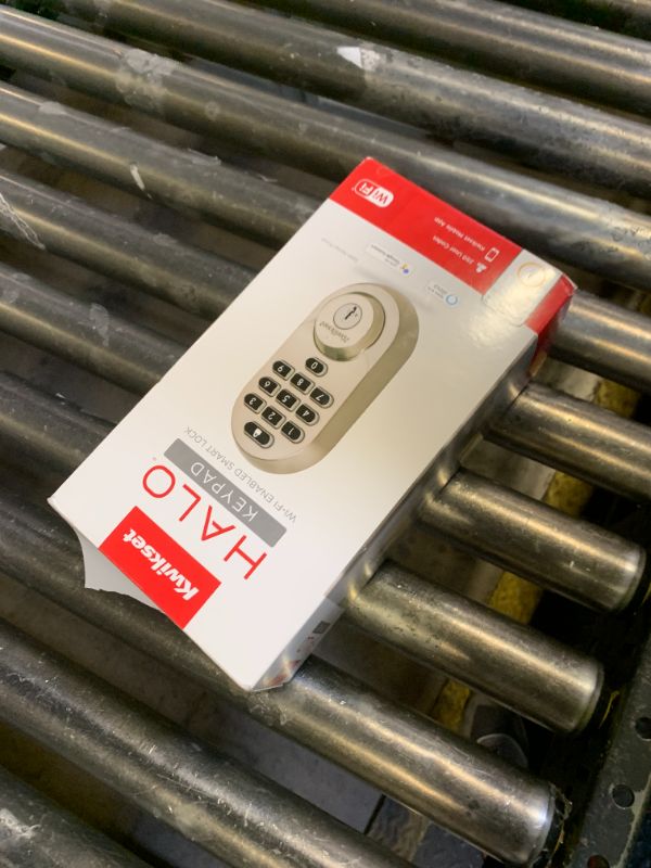 Photo 1 of Kwikset Halo Wi-Fi Smart Lock, Keyless Entry Door Deadbolt, Geofence Auto-Unlock, Grade AAA Certified, No Hub Required Easy Install, Satin Nickel Lifetime Finish Warranty, Backlit Keypad