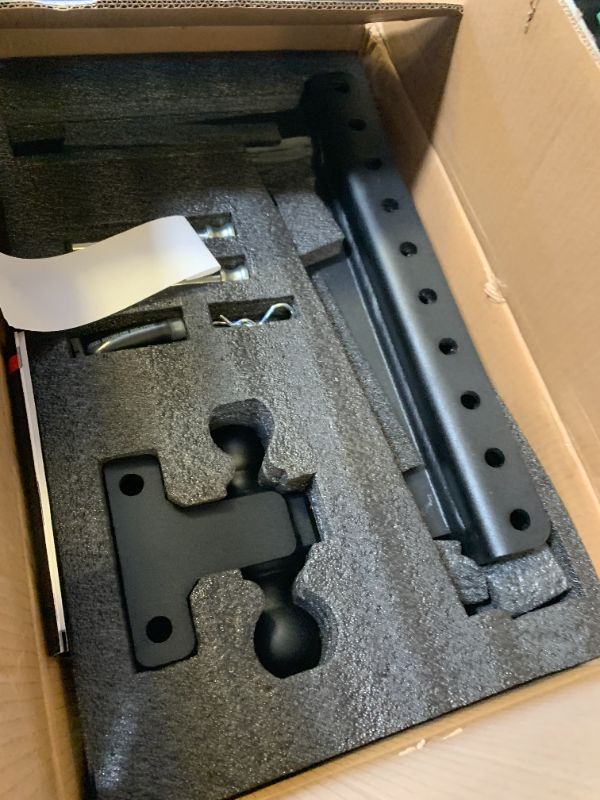 Photo 1 of Bulletproof ches 2.0" Adjustable Heavy Duty (22,000lb Rating) 14" Drop/Rise Trailer Hitch with 2" and 2 5/16" Dual Ball (Black Textured Powder Coat, Solid Steel)