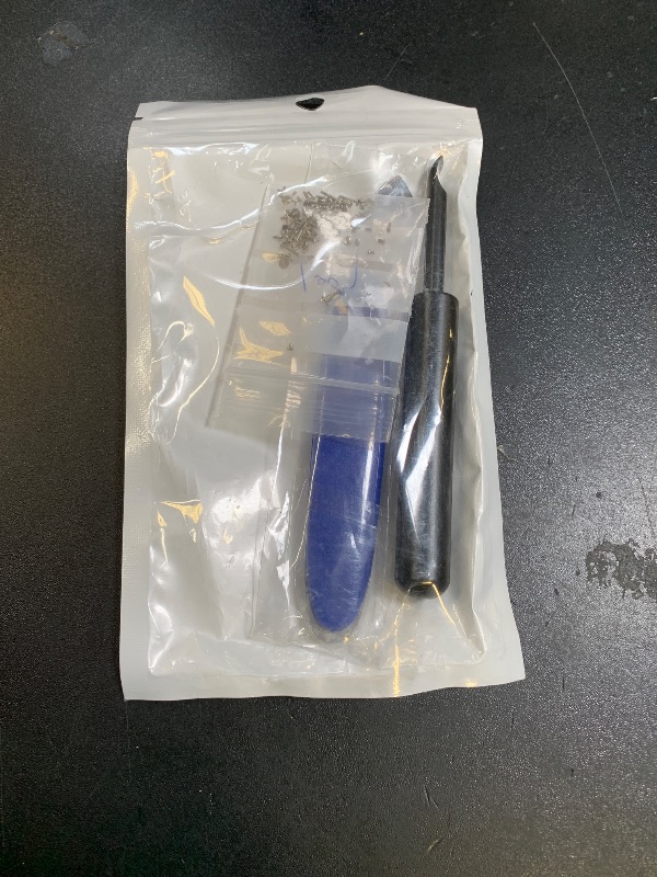 Photo 1 of 100 Pcs Watch Screws, Watch Battery Clamp Screw Replacement with Watches Back Remover Tool and Screwdriver Watches Repair Kit for Replacing Old Battery Clamp Screws Watchmaking