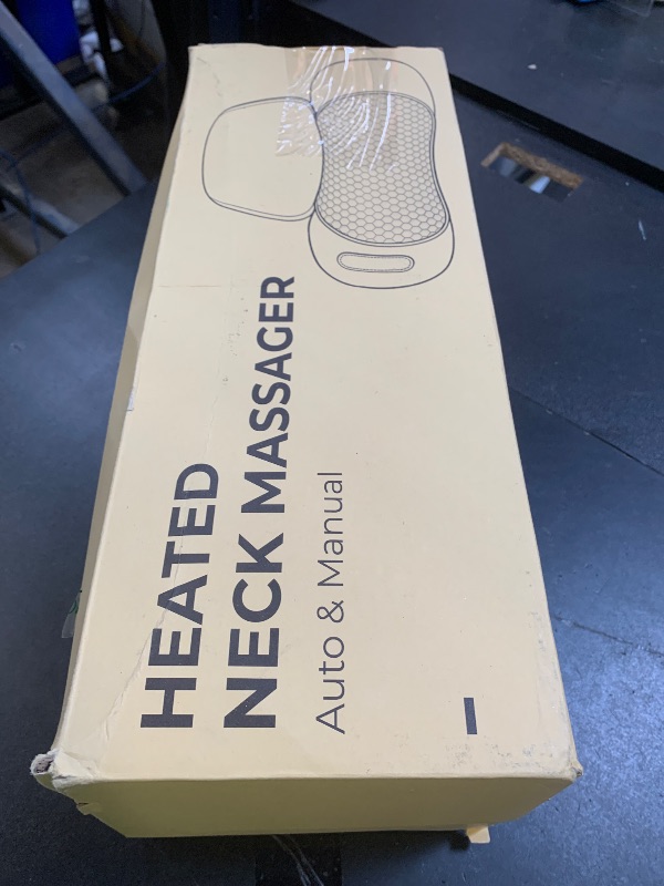 Photo 1 of 3-in-1 Neck Massager for Pain Relief Deep Tissue with Heat, Portable Memory Foam Cervical Massager Pillow with Traction for Neck Hump Comfort & Shoulder Relaxation at Home/Office/Travel (Corded)