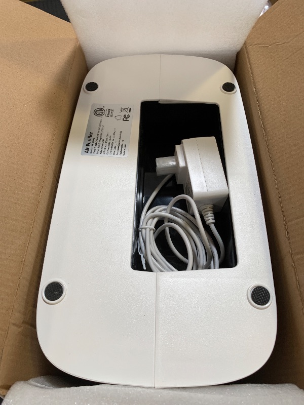 Photo 1 of ECOSELF Smart Air Purifier for Home Large Rooms, with WiFi Control, Covers Up to 2400 Ft², Smart Mode, AQI Display, 22dB Sleep Mode & Aromatherapy, HAP603WF, White