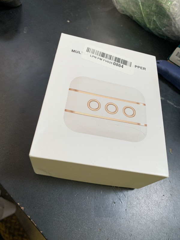 Photo 1 of Electric Nail Clipper, Upgraded 5 in 1 Electric Nail File with Polishing, Shaving, LED Gel Nail Lamp, Dust Storage and LED Light, Automatic Electric Nail Trimmer for Kids, Adult, Seniors (White)