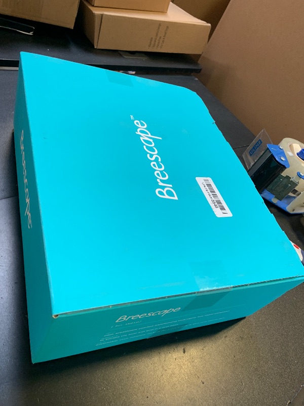 Photo 1 of Breescape Cooling Sheets King Size - BlendTek Dry & Cool Technology Cooling Bed Sheets for Hot Sleepers and Night Sweats, Q-Max>0.46 Tech King Sheet Set, Deep Pocket Up to 18", Misty Gray