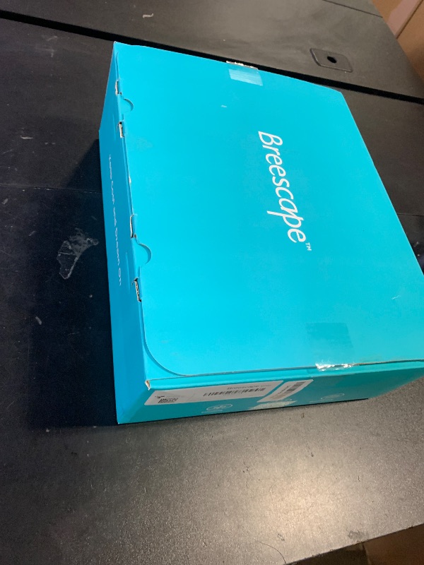 Photo 1 of Breescape Cooling Sheets King Size - BlendTek Dry & Cool Technology Cooling Bed Sheets for Hot Sleepers and Night Sweats, Q-Max>0.46 Tech King Sheet Set, Deep Pocket Up to 18", Misty Gray