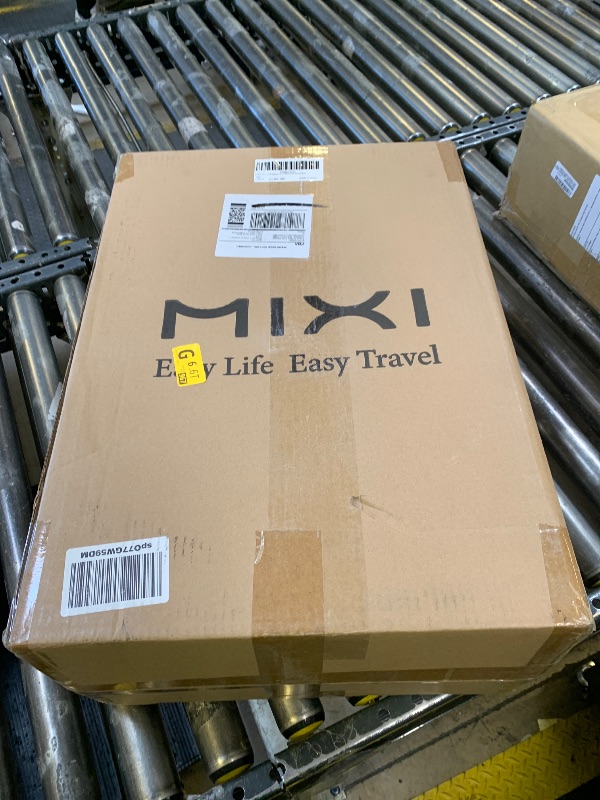 Photo 1 of mixi Carry On Luggage with Cup Phone Holder Hard Shell Rolling Travel Suitcases with Spinner Wheels,20 Inch Black