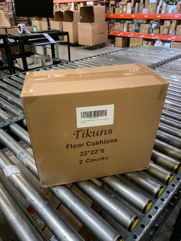 Photo 1 of Tikuns Floor Pillow, Large Cushions (2, Navy, 22x22x6 Inch)