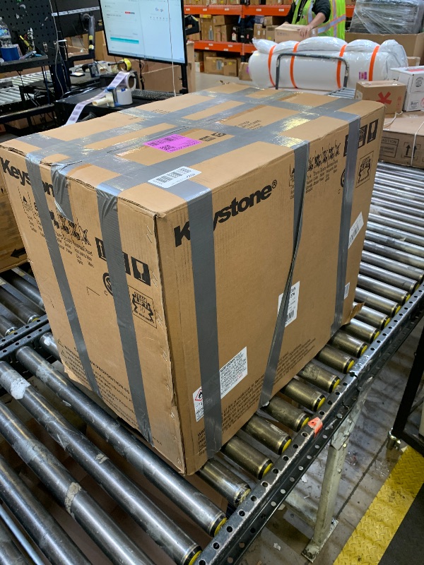 Photo 1 of Keystone 8,000 BTU Slider Window Air Conditioner and Dehumidifier, 115V Air Conditioner Window Unit for Bedroom, Living Room, and Small-Medium Sized Rooms up to 350 Sq.Ft., 4-Way Air Direction Control