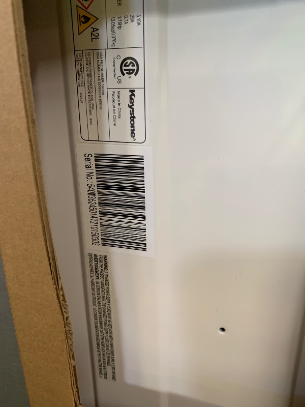 Photo 1 of Keystone 8,000 BTU Slider Window Air Conditioner and Dehumidifier, 115V Air Conditioner Window Unit for Bedroom, Living Room, and Small-Medium Sized Rooms up to 350 Sq.Ft., 4-Way Air Direction Control