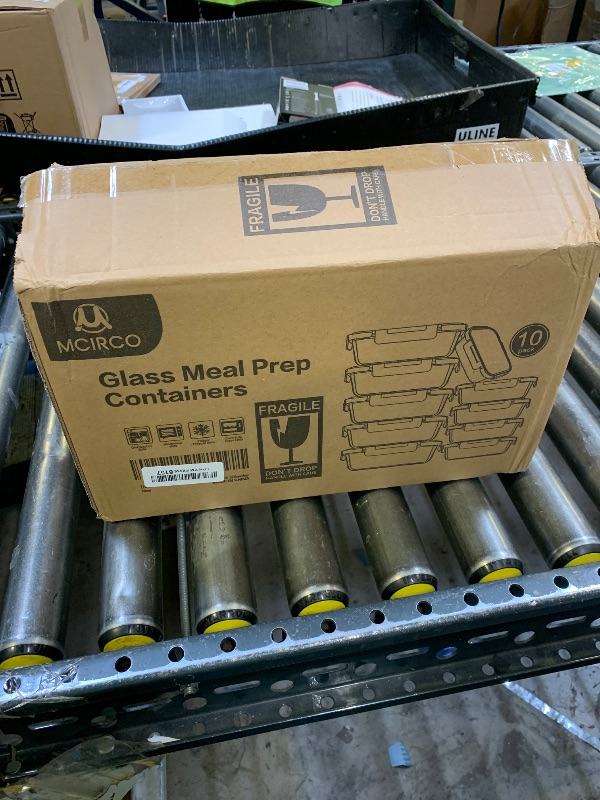 Photo 1 of [10-Pack] Glass Meal Prep Containers with Lids, MCIRCO Food Storage Containers with Snap Locking Lids, Airtight Lunch Containers, Microwave, Oven, Freezer and Dishwasher