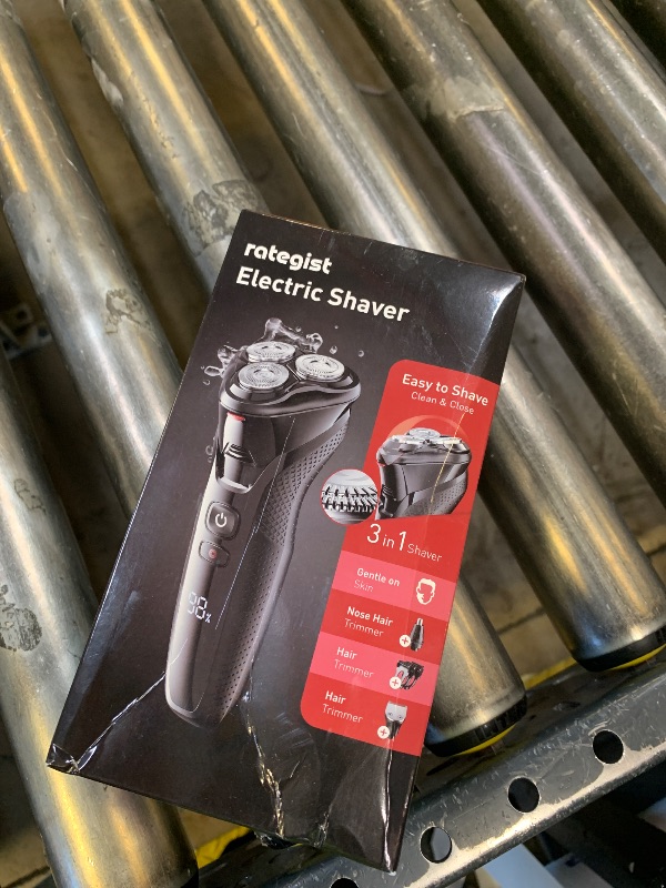 Photo 1 of rategist Cordless Electric Razor for Men: 3-in-1 Electric Shavers for Men - IPX7 Waterproof & Precision Blades - Turbo Speed Travel Kit for Beard Nose Sideburns