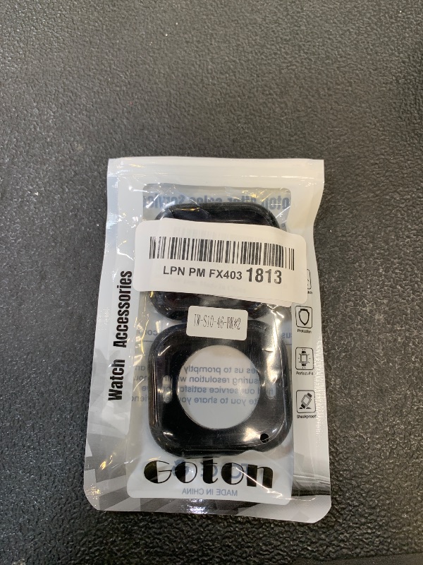 Photo 1 of [2 Pack] Goton Bumper Case for Apple Watch 46mm, [No Screen Protector] Slim Soft TPU Shockproof Case Cover Bumper Protector Accessories for iWatch Series 11 Series 10, 46mm Black+Black