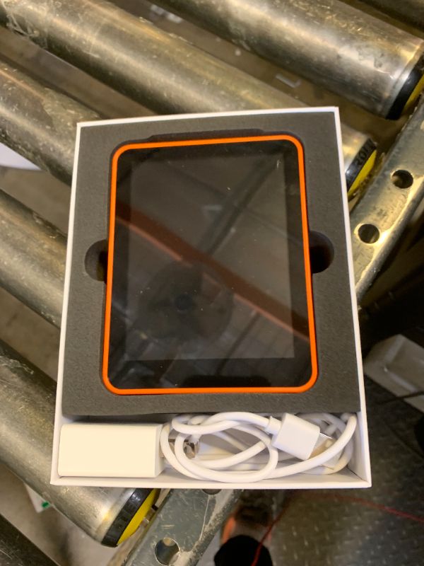 Photo 1 of Professional Indoor Air Quality Monitor with AQI Beep Alarms, Portable Real-Time Detector for Home Cars Plants and Pets (Orange)
