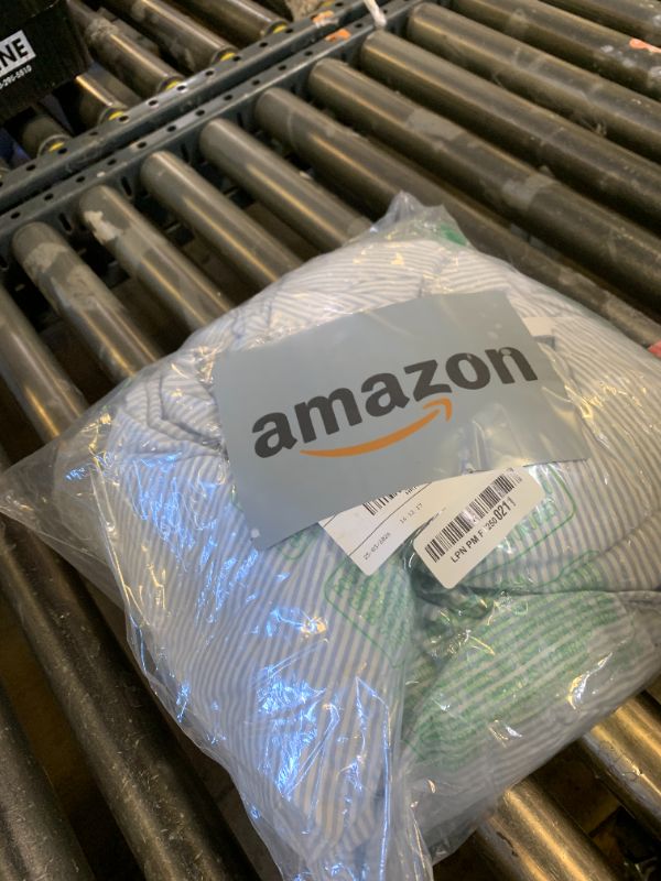 Photo 1 of MooMee Striped Duvet Cover Set 100% Washed Cotton Linen Like Textured Breathable Durable Soft Comfy (Cornflower Blue White Pinstripes, King 104"x90")