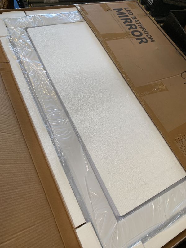 Photo 1 of TokeShimi 48x36 Lighted Mirrors for Bathroom Wall,Front Lit + Backlit LED Mirror for Bathroom,Stepless Dimmale 3 Colors,Anti-Fog,Tempered Glass,Memory Function,Waterproof,UL Listed