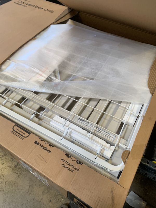 Photo 1 of Delta Children Perry 6-in-1 Convertible Crib - Greenguard Gold Certified, Moonstruck Grey