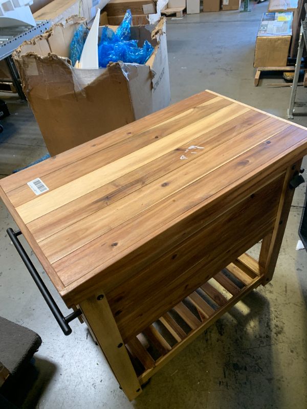 Photo 1 of Backyard Discovery 100 Qt. Patio Cooler - Acacia