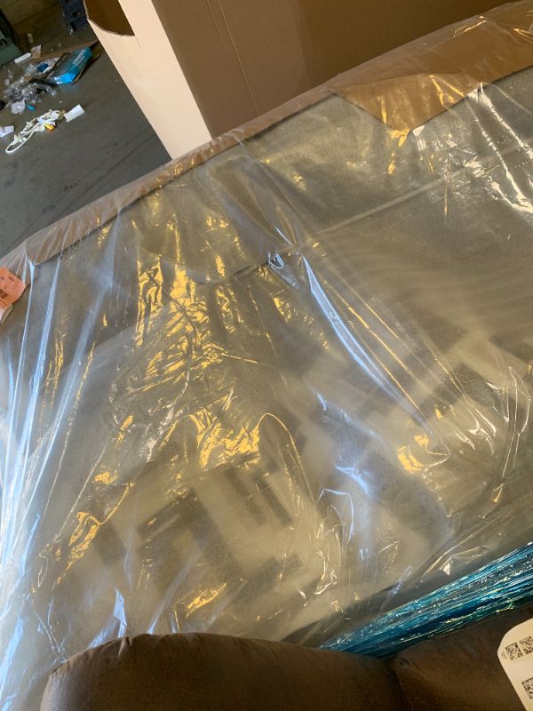 Photo 1 of Signature Design by Ashley Midnight-Madness Loveseat with Reversible Cushions, Accent Pillows, Fabric Upholstery, 72" W x 41" D x 40" H, Dark Brown