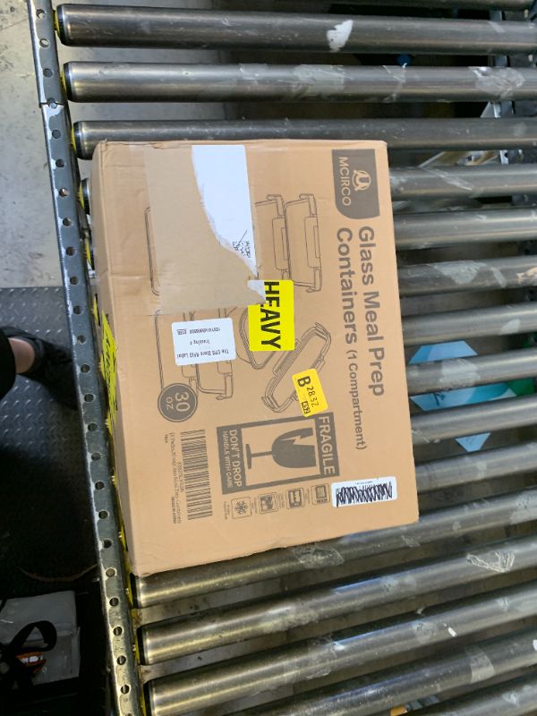 Photo 1 of [8-Pack,30 oz]Glass Meal Prep Containers,Glass Food Storage Containers,Airtight lunch Containers with Lids, Microwave, Oven, Freezer and Dishwasher