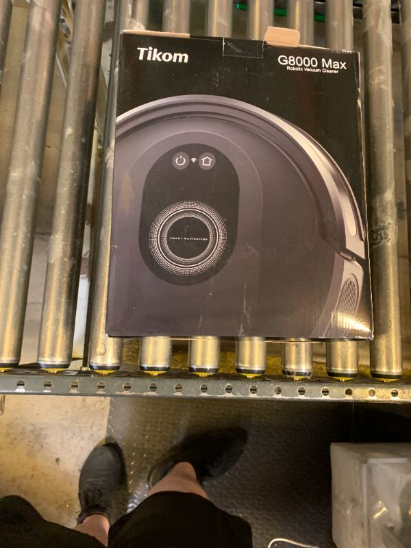 Photo 1 of Tikom Robot Vacuum and Mop Combo, 5000Pa Robotic Vacuum Cleaner, 150 Min Max, App & Remote Control, Ideal for Hard Floor, Carpet, Pet Hair, Self-Charge(G8000 Max)