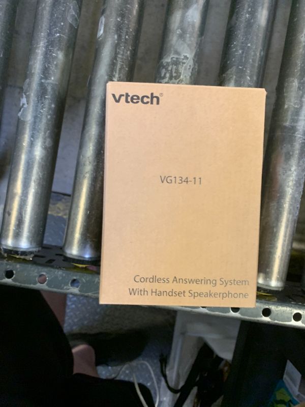 Photo 1 of [New] VTech VG134-11 DECT 6.0 Cordless Home Phone with Bluetooth Connection, Digital Answering Machine, Backlit Display,Full Duplex Speakerphone, Caller ID/Call Waiting,1000 ft Range (Black)