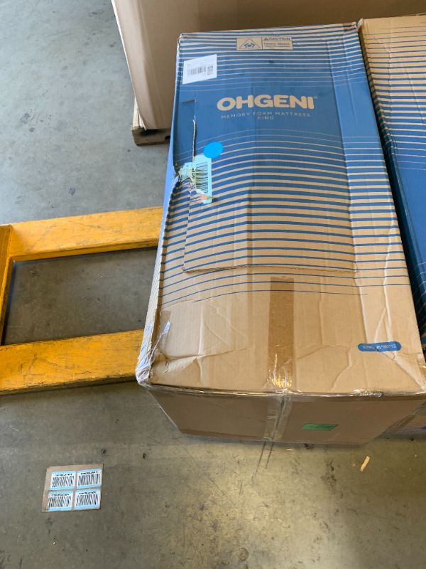 Photo 1 of OhGeni 12 Inch King Size Mattress, Cooling Gel Memory Foam Bed Mattresses in a Box, Cool Touch Surface, Medium Feel, Ergonomic Support & Pressure Relief, CertiPUR-US Certified Foam, Designed in USA