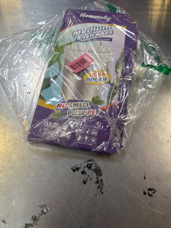 Photo 1 of 10 Gallon 60pcs Medium Clear Trash Bags Strong Clear Garbage Bags, Bathroom Trash Can Bin Liners, Plastic Bags for Office Home Kitchen, Waste Basket Liner, Fit 30 Liter, 10 Gal(10G60-Clear)