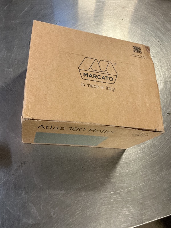 Photo 1 of MARCATO Made in Italy Atlas 180 Roller Manual Pasta Machine, Chrome Steel.