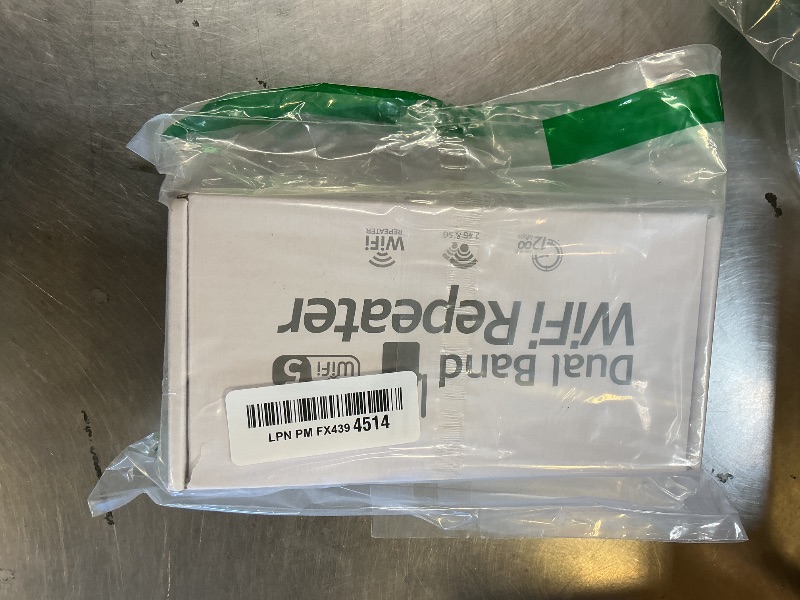 Photo 1 of 1.2Gbps Dual Band WiFi Extender, EasyMesh Compatible, 12880 Sq.Ft Coverage, WiFi Extender Signal Booster Supports 105 Devices with one Ethernet Port