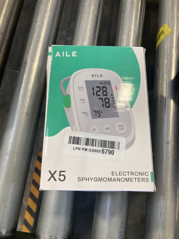 Photo 1 of AILE Blood Pressure Monitor, Blood Pressure Machine Upper Arm Large Cuff(8.7"-16.5"), High Automatic Blood Pressure Monitors Cuff for Home Use, Manual Arm Bp Monitor, 2 * 99 Memory (White)