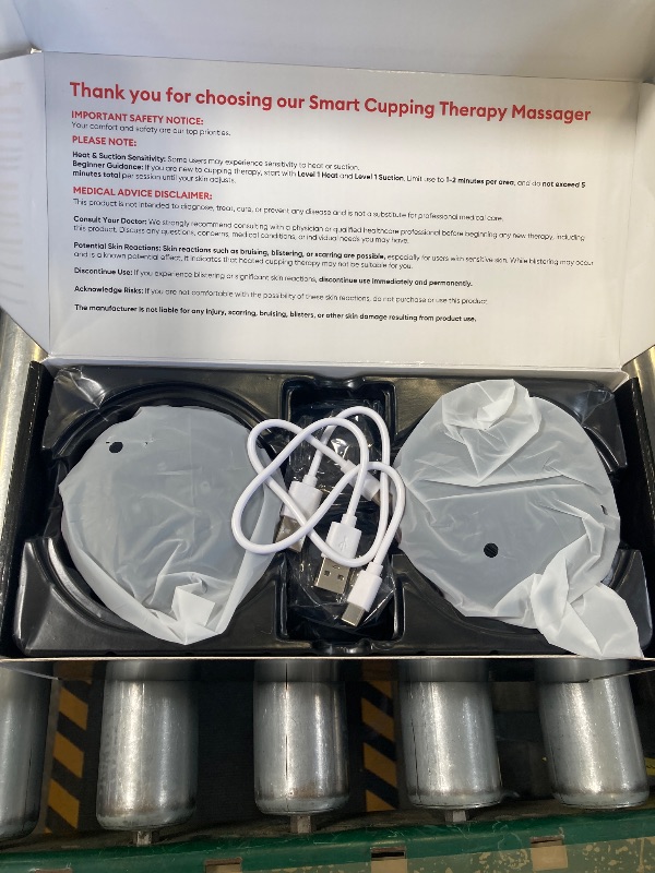 Photo 1 of 2 Pack Cupping Set, Smart Cupping Therapy Massager, 7 in 1 Red Light Cupping Therapy Set with 2 Modes for Targeted Pain Relief, Muscle Soreness,Tighter Skin,Cupping Kit with 12 Levels Suction and Heat