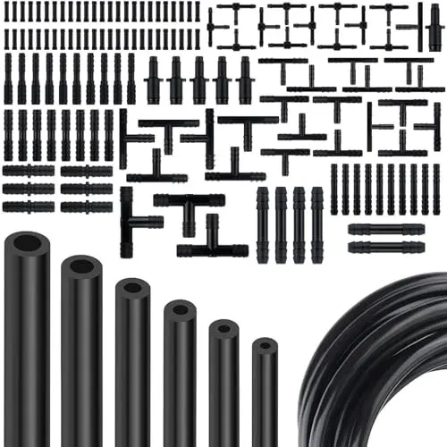 Photo 1 of Multipurpose Vacuum Line Kit, 5Ft 6PCS Vacuum Hose Automotive+113PCS Vacuum Line Connectors, Silicone Vacuum Tubing for Variety Car Piping System Automotive Replacement Vacuum Hoses Max 130PSI