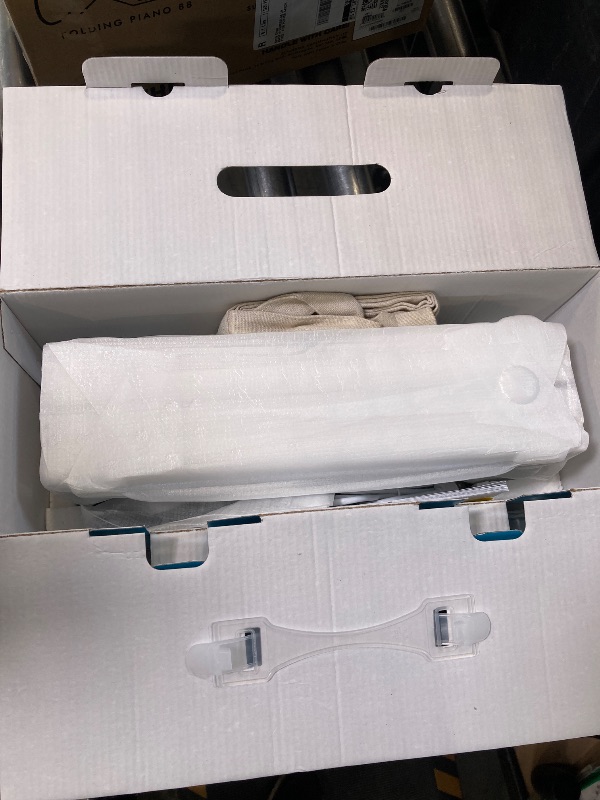 Photo 1 of Blackstar Carry-on White 88 Keys USB MIDI Controller for Portable Folding Digital Piano with Rechargeable Battery