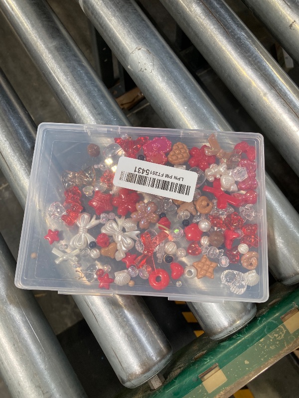 Photo 1 of 210-270PCS TINKRSTUFF Assorted Acrylic Beads for Bracelet Making, Cute Beads for Jewelry Making Bow Butterfly Candy Heart Gummy Bear Kawaii Aesthetic Bracelet Charms,DIY Necklace Keychain Phone Charm