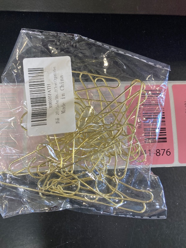 Photo 1 of 20Pcs Golden Mini Metal Clothes Hangers, 2.5 Inch Doll Clothing Hangers for Dollhouse Wardrobe, Doll Outfit Accessories and Closet Organization